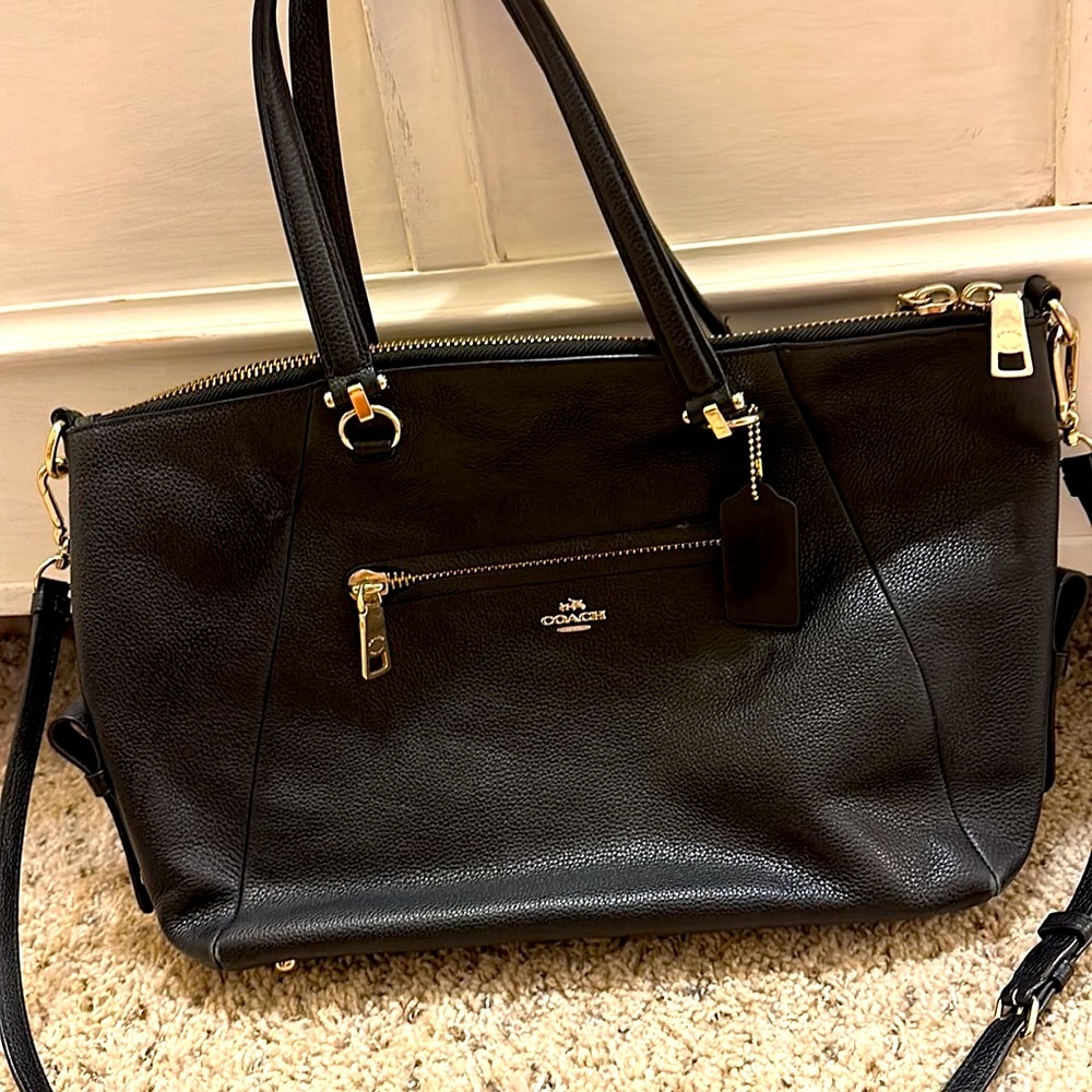 Black Crossbody Coach Purse Gem